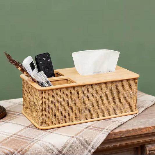 Rattan serviette holder