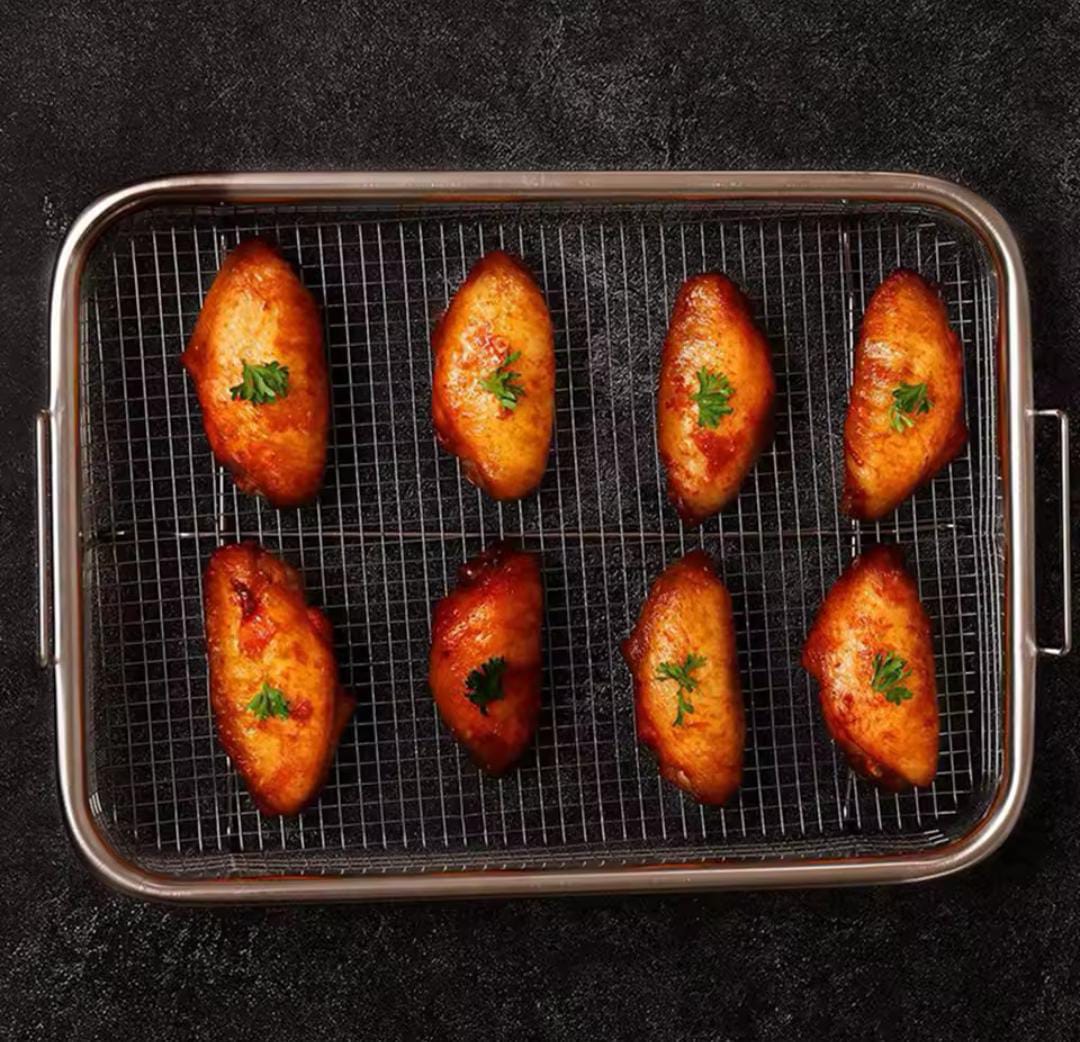 Air fryer basket for oven