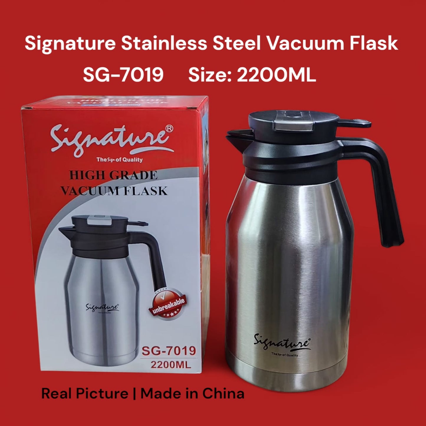 Signature Stainless Steel coffee pot SG7019 (2200ML)