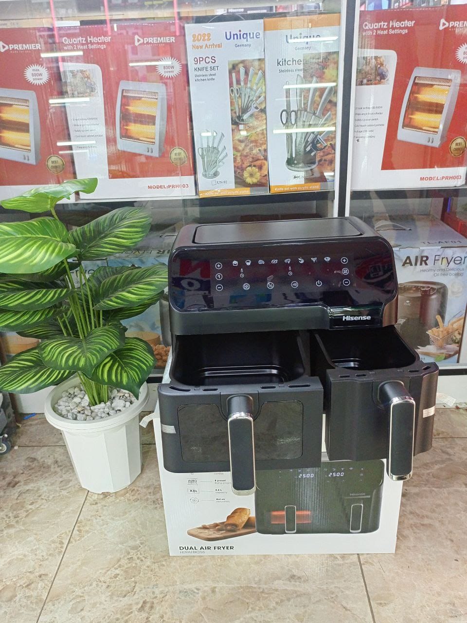 8.6 litres Hisense double  baskets air fryers