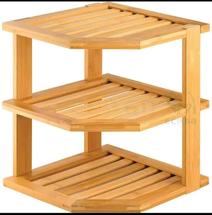 3 in 1 bamboo kitchen  corner rack