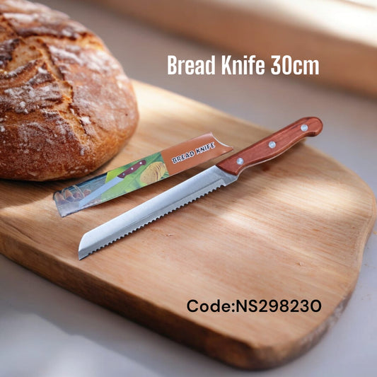 Wood Handle Steel Bread/Cake Knife