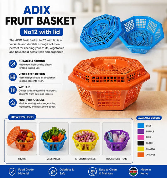 Adix Fruit Basket No.12 with Lid
