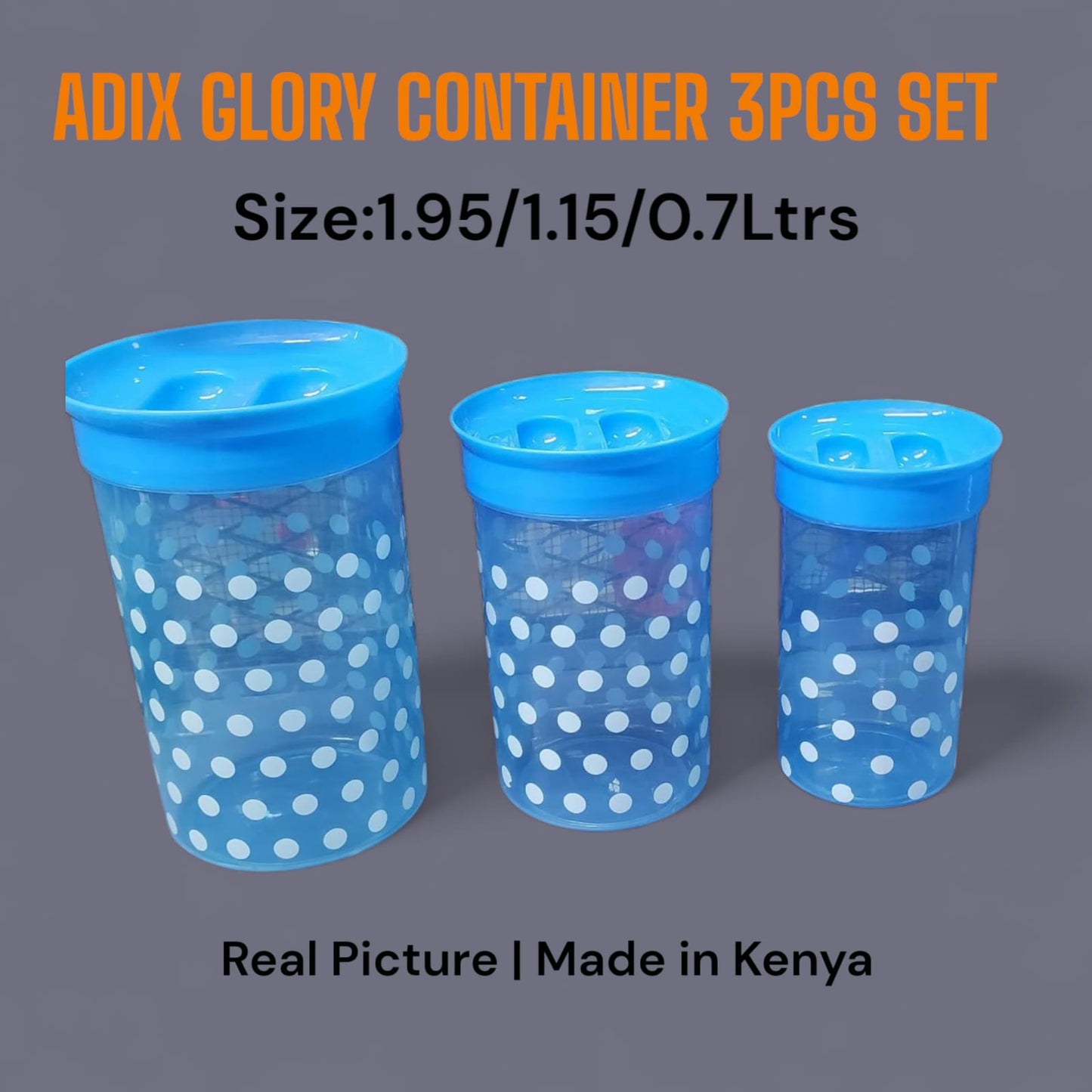 Adix Glory Container Deco Set – 3 Pieces