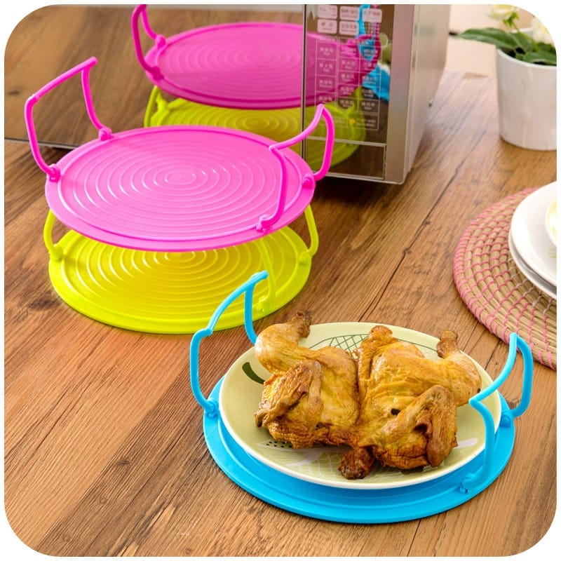 Multifunctional microwave or fridge placement rack organizer