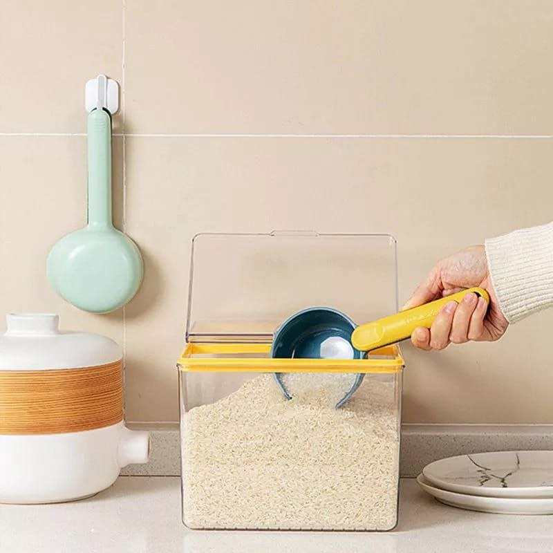 Scooping spoons with sealing clip 1pc