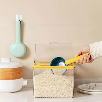 Scooping spoons with sealing clip 1pc