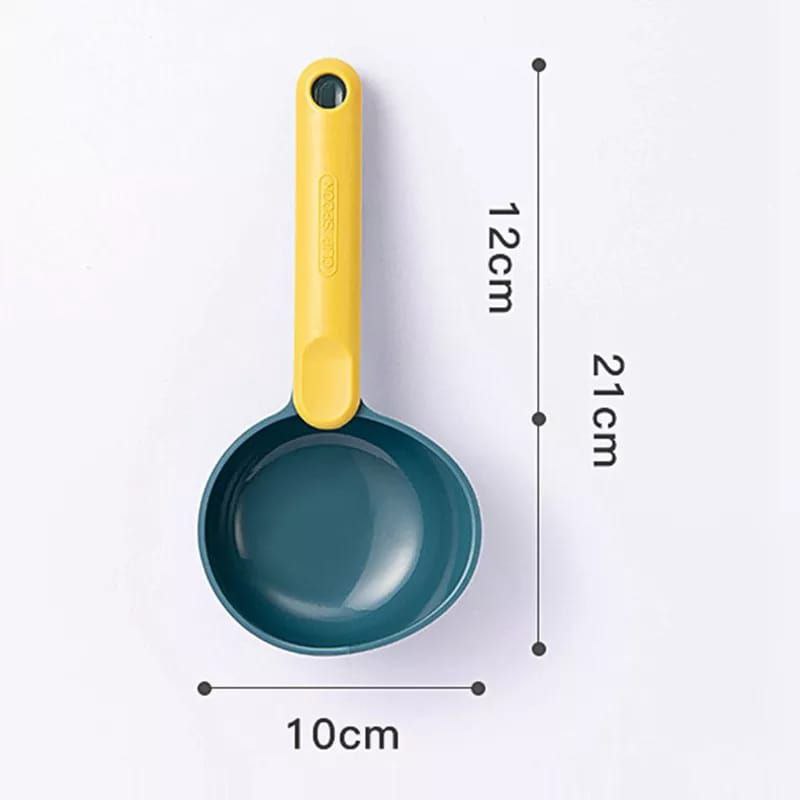 Scooping spoons with sealing clip 1pc