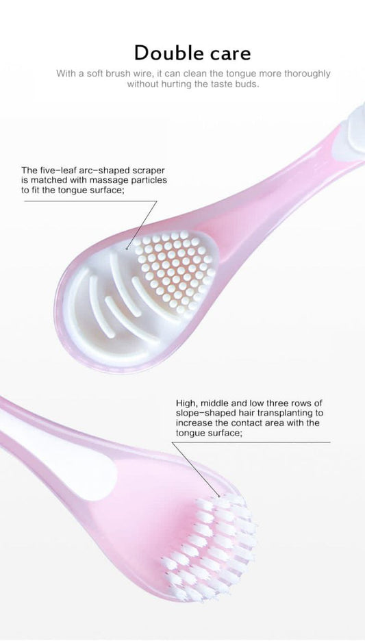 Double sided Silicone Tongue cleaner