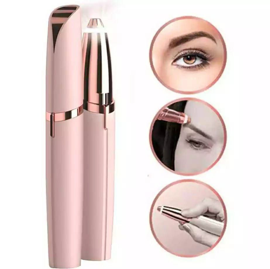 Electric Face Eyebrow Scissors Hair Trimmer Makeup Painless Eye Brow Epilator