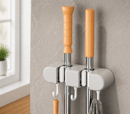 Non slip wall Mounted mop holder