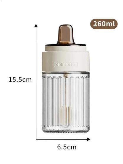 Stripped seasoning Glass jars(3pcs) 260ml