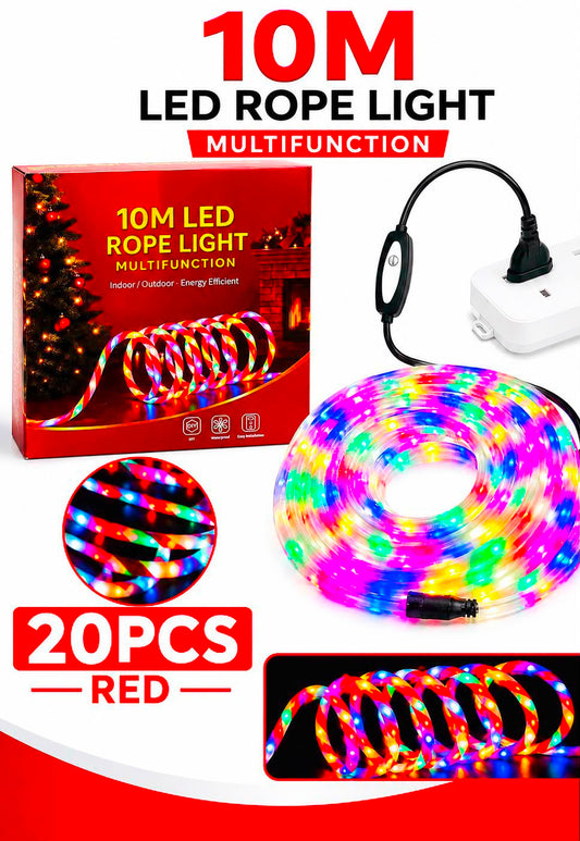 Ropelight 10m red and white 10m