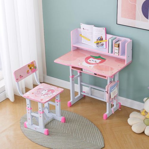 Height Adjustable Kids Study Desk & Chair Set