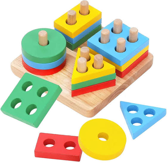 4 column kids play set