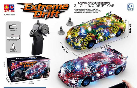 Extreme drift rechargeable car