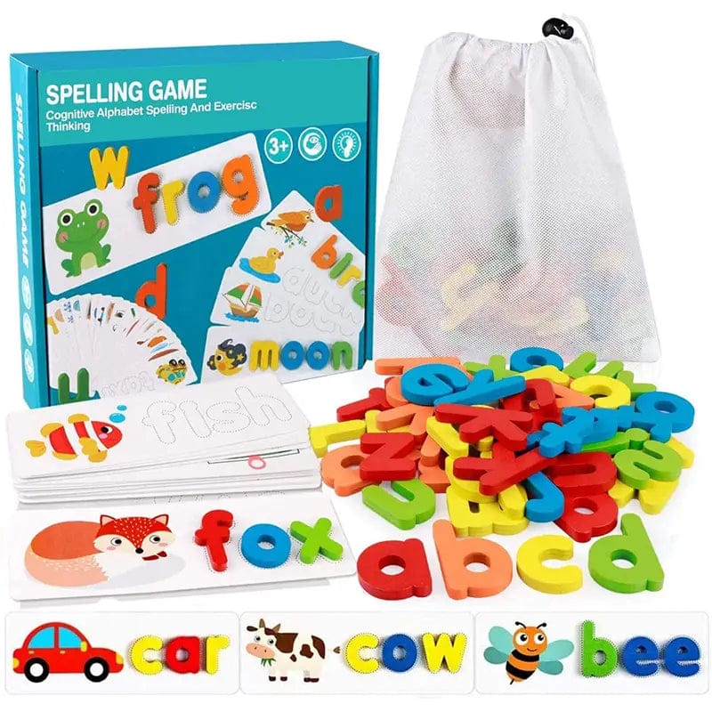 Wooden spelling game