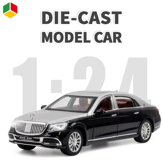 Diecast metal model of a Mercedes-Maybach S600 toy