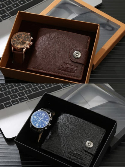 Watch and wallet men gift set
