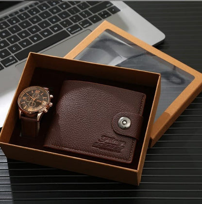 Watch and wallet men gift set