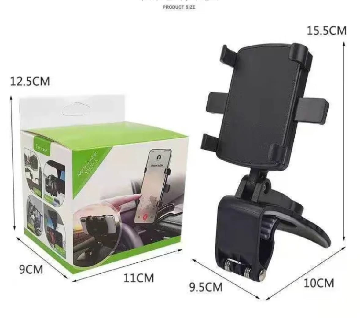 Car dashboard phone holder