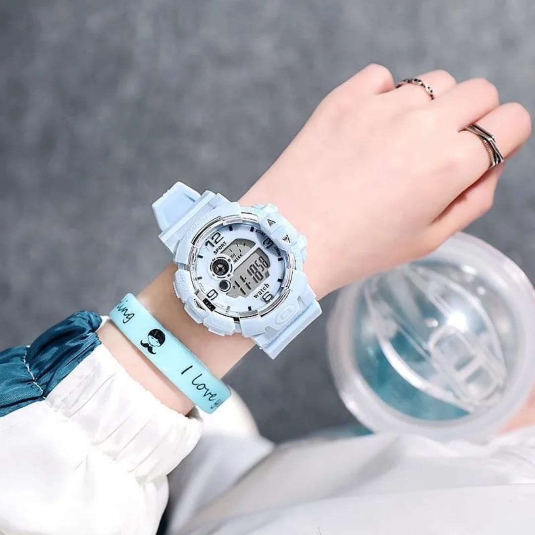 Kids digital sports watch