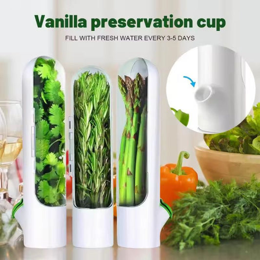 Fresh herbs fridge storage container(2pcs)
