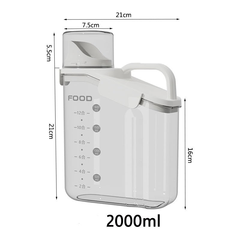 Transparent Airtight Food Storage Container (2000ml)