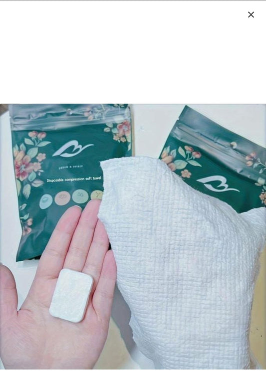22 Pieces Pure Cotton Travel Face & Body Towels