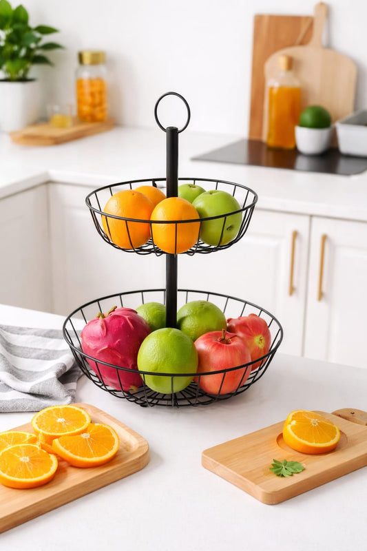 2 Tier fruit basket holder