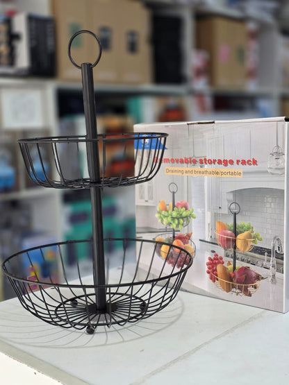 2 Tier fruit basket holder