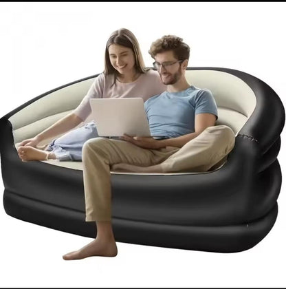 Double size Inflatable sofa seat size 135x84x62cm(with a free manual pump)