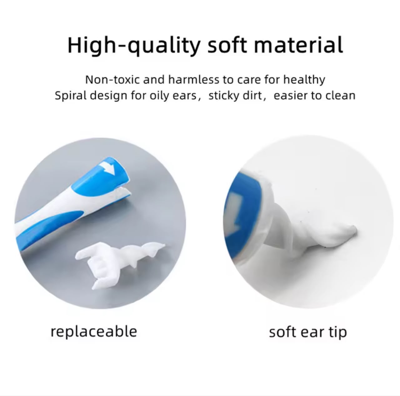 Ear wax remover with 16pcs replacement tips(2sets)