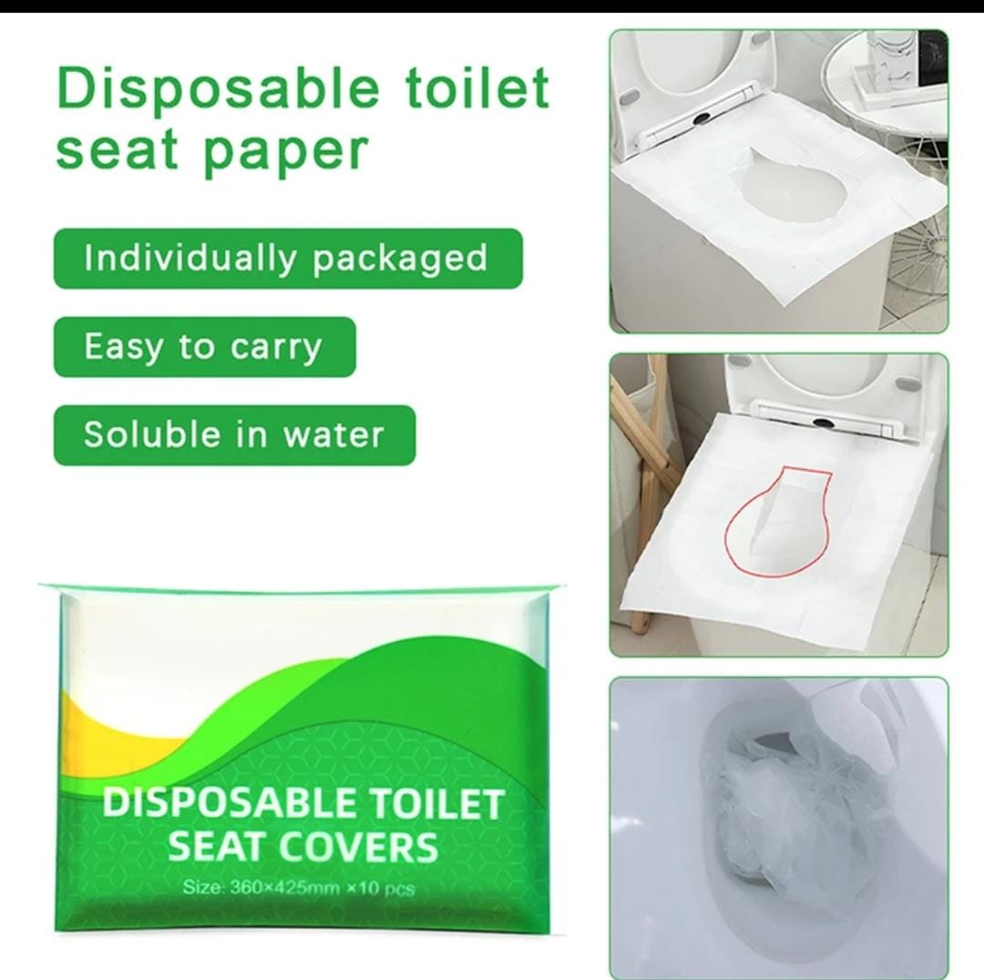 10pcs Disposable Toilet Seat Cover