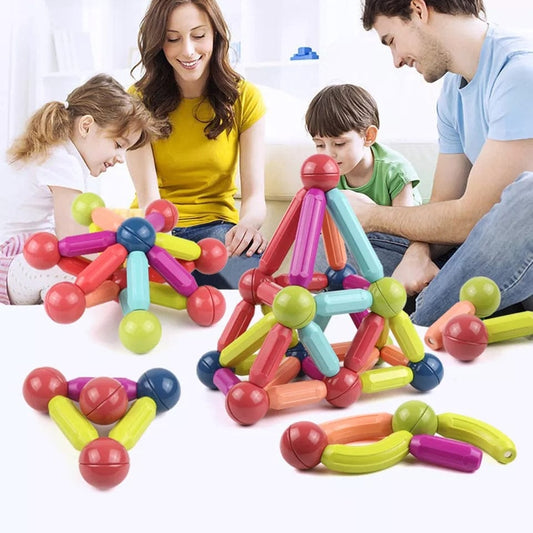 3D 64 Magnetic Building Blocks Magnetic sticks Kids Toy