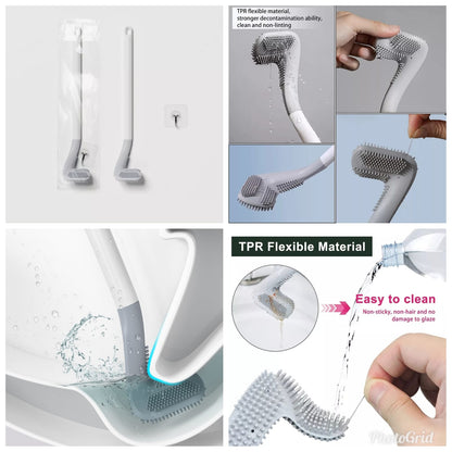 Silicone toilet cleaning brush(2pcs)