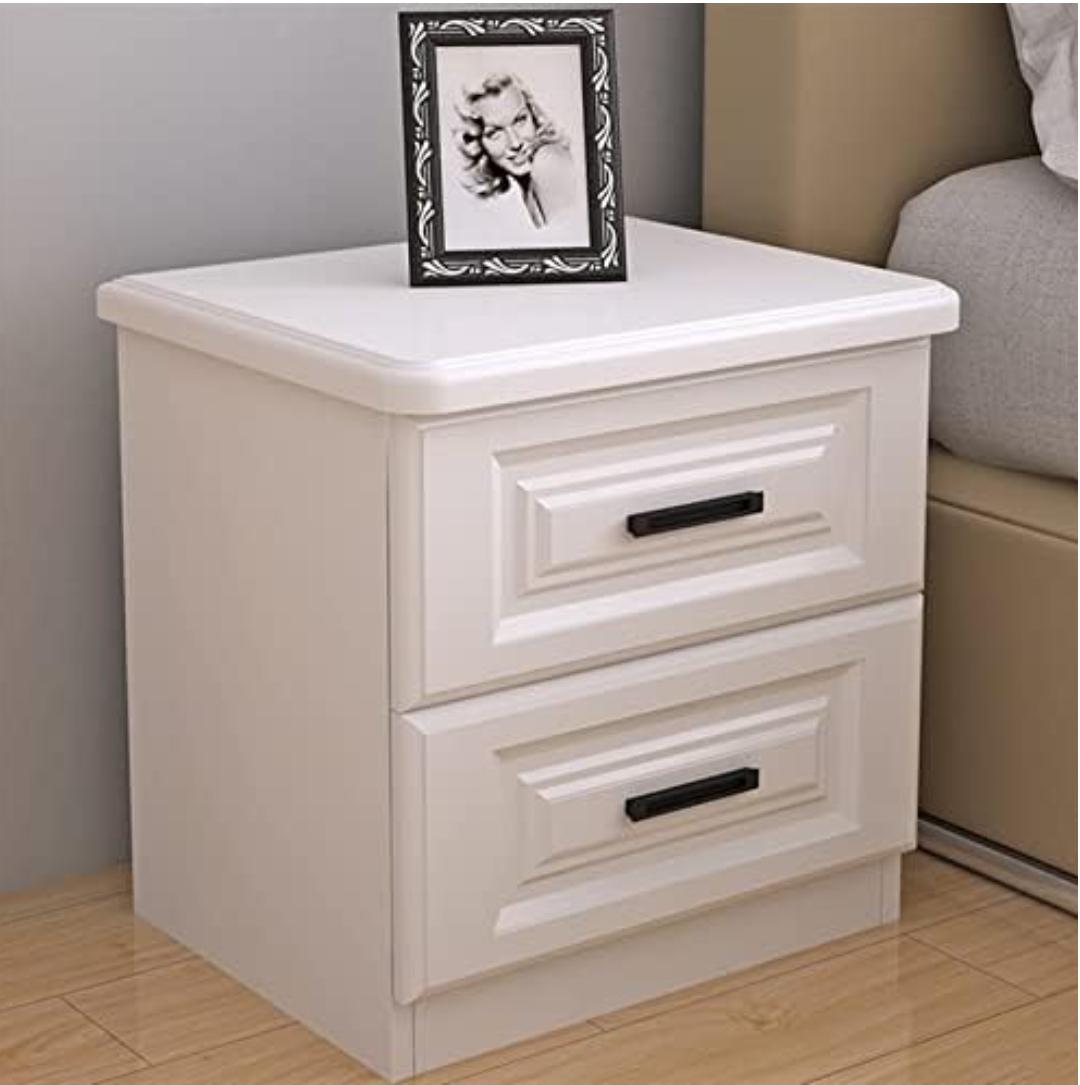 Nightstand with 2 Drawers Bedside Tables  Wooden Bedside Drawer