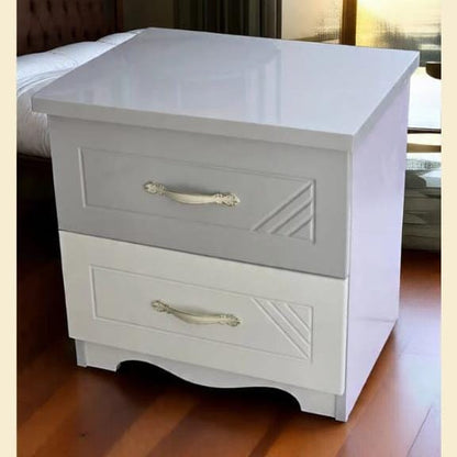 Solid wood bedside table nightstand
