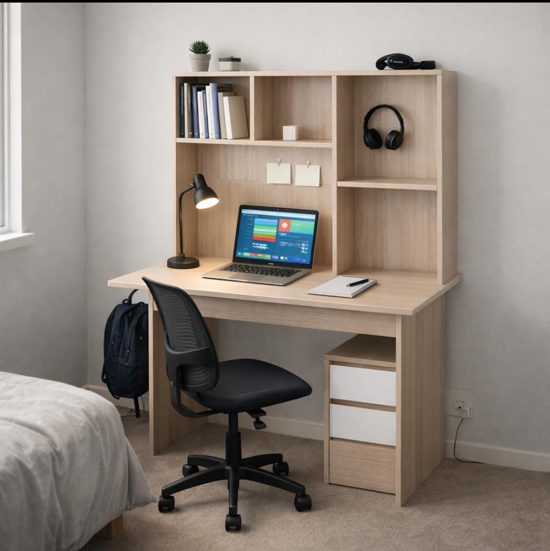 Advanced 1.2m Imported Study office desk with drawer and storage space