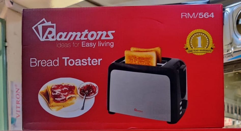 Ramtons - 2 Slice Stainless Steel Toaster - Silver