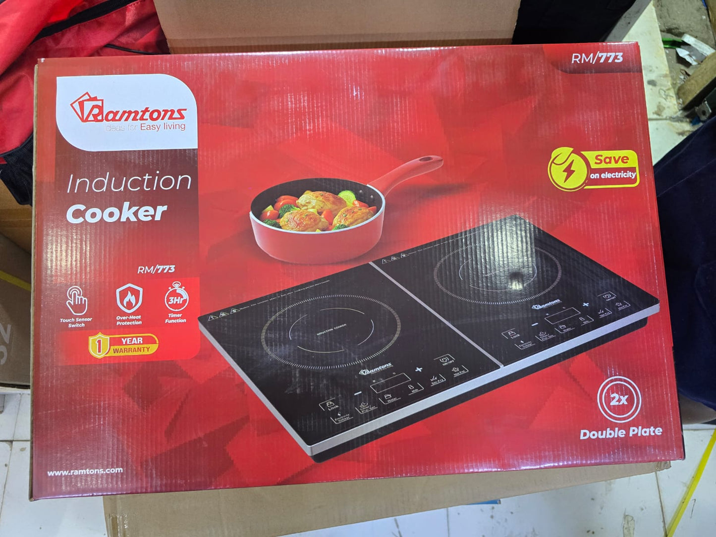 Double Ramtons induction cooker with free pan