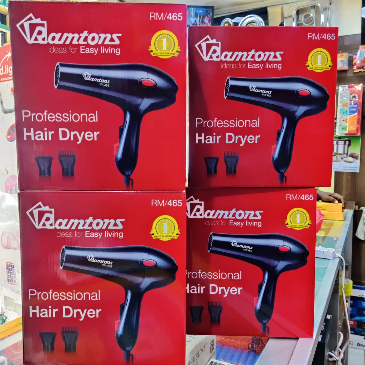 Professional Hair Dryer RM/465 1800W 2 Speed & 3 Heat Settings