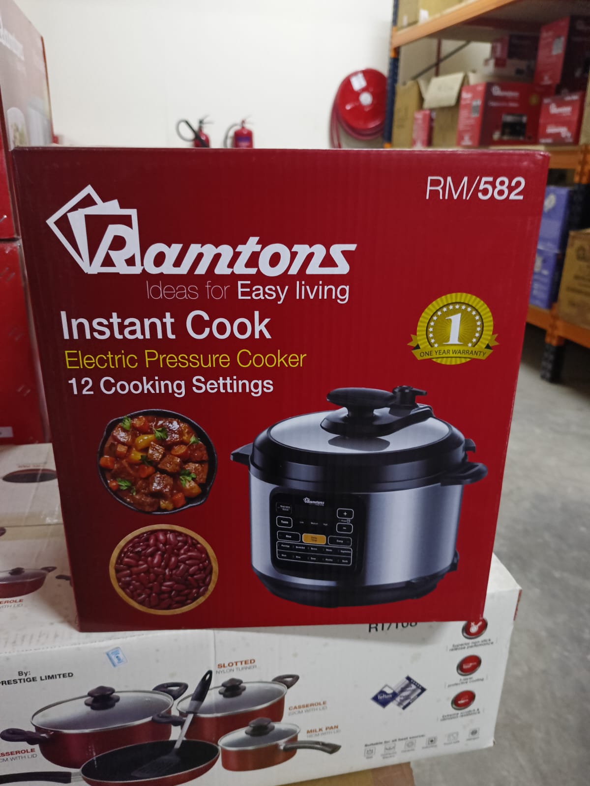 6 litres Ramtons  electric pressure cooker