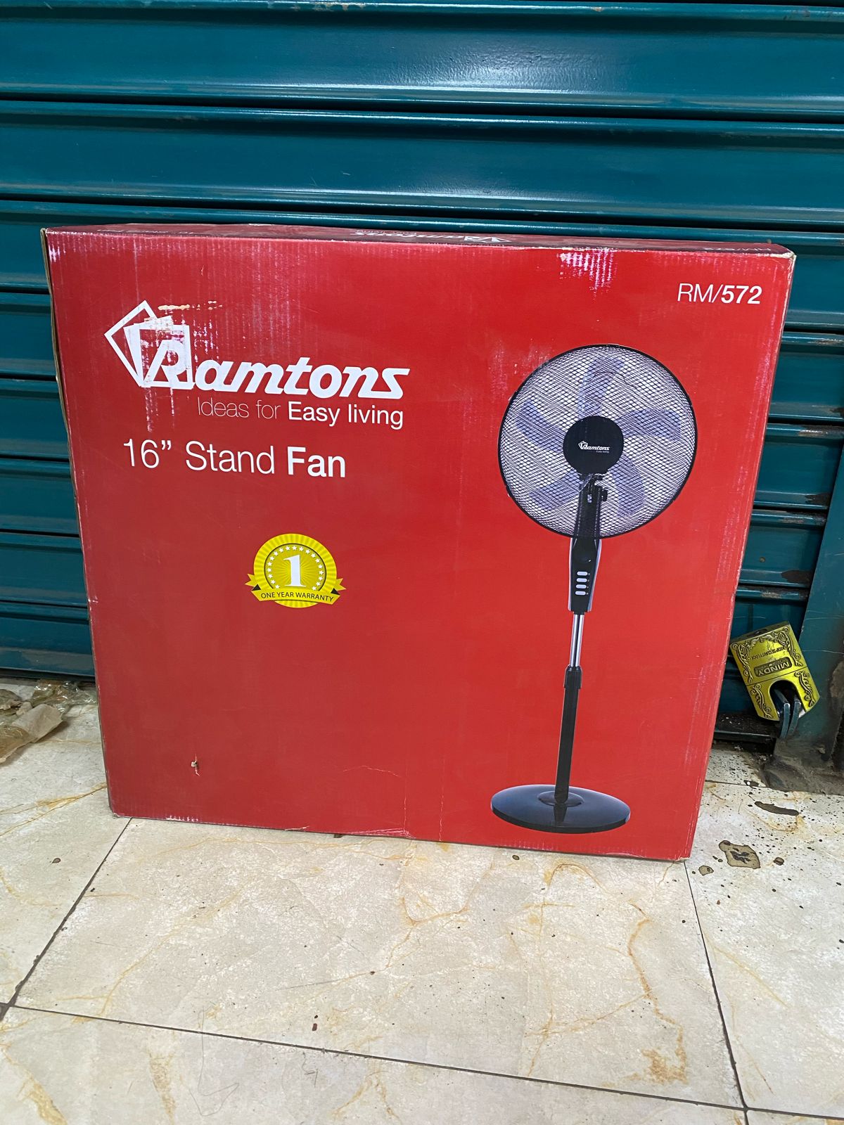 Ramtons Black Econo standing Fan - 3 Speed