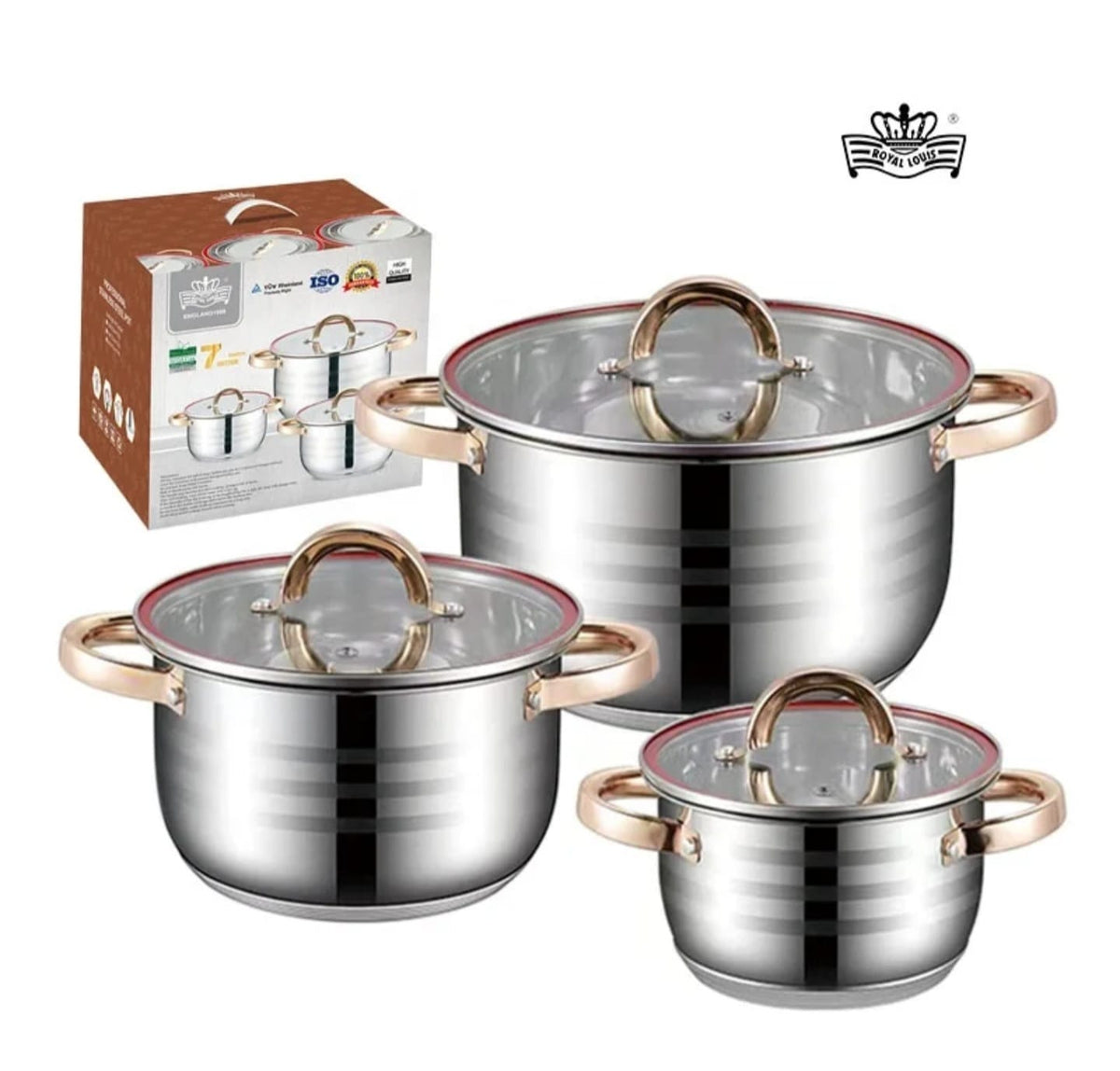 6-Piece Premium Stainless steel cookware set