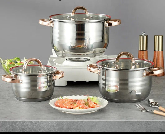 6-Piece Premium Stainless steel cookware set