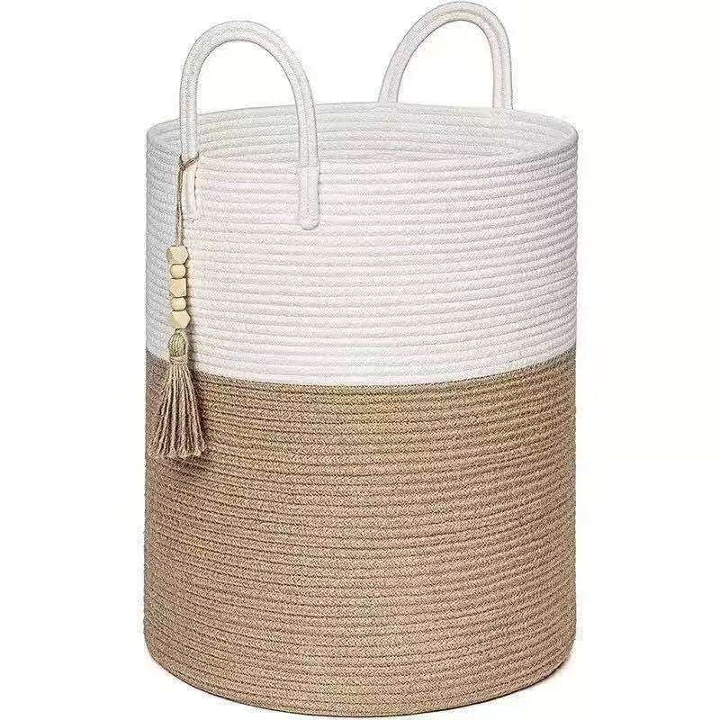 Large Woven Laundry Hamper Baskets