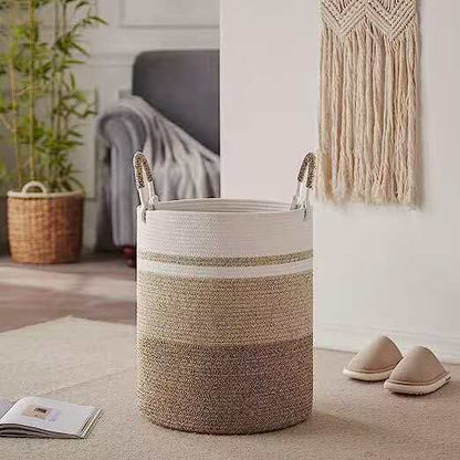 Large Woven Laundry Hamper Baskets