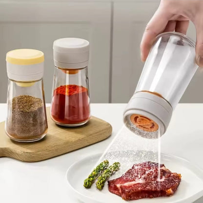 Moisture-Proof Glass Salt Shaker with Precise Measure (1pc)
