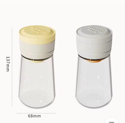 Moisture-Proof Glass Salt Shaker with Precise Measure (1pc)